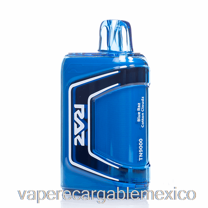 Vape Recargable Raz Tn9000 Desechable Azul Razz Nubes De Algodón
